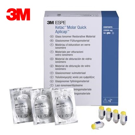 3M Ketac Molar Quick Aplicap Glass Ionomer Restorative Shade A2 20/Pack